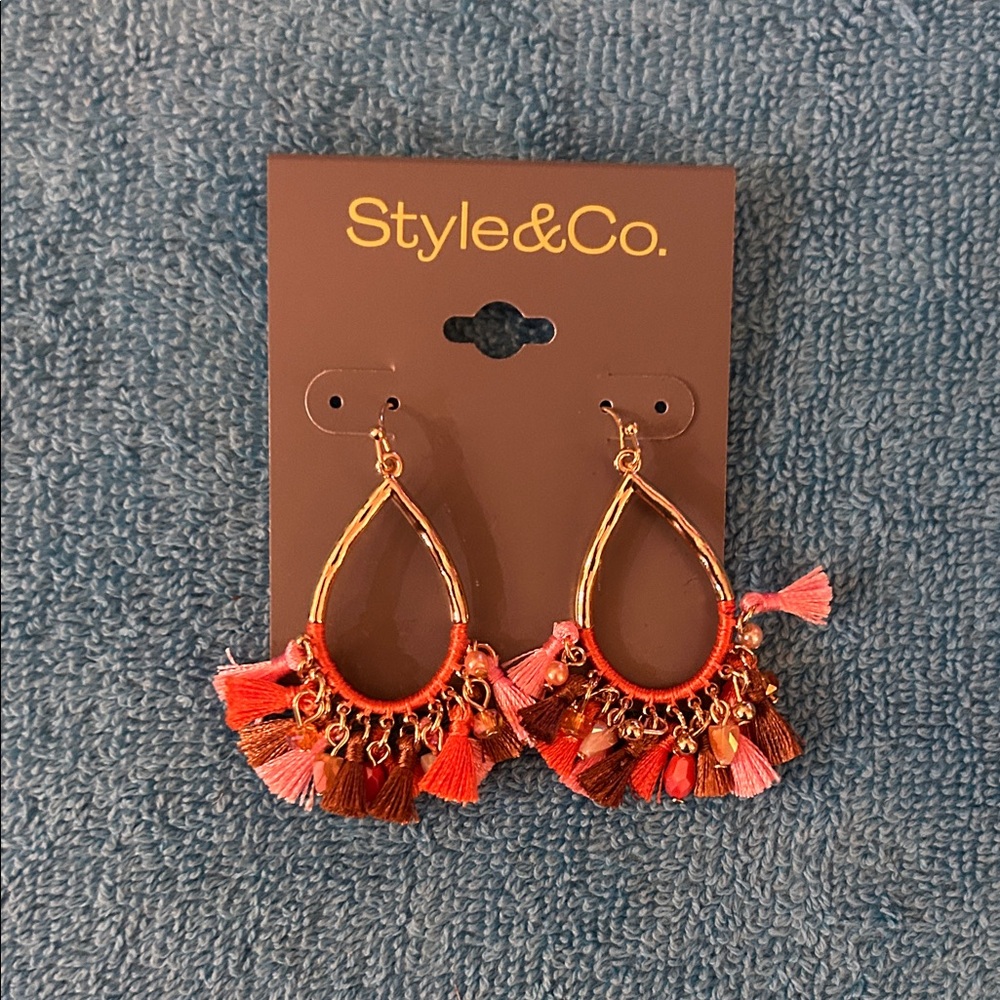 Style & Co. Multicolor Tassel Earrings